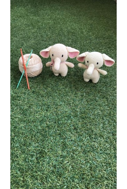 Elephant Crochet Doll